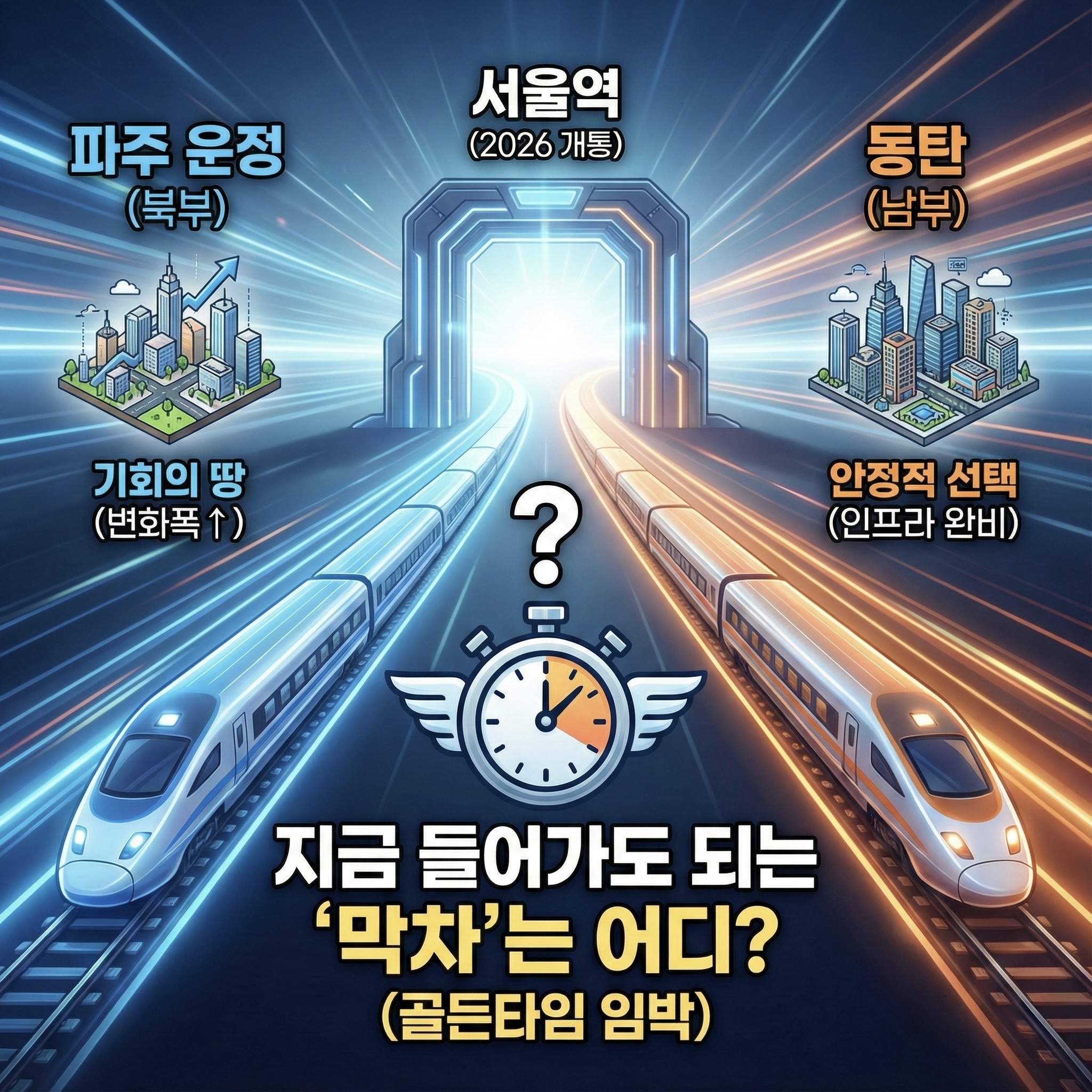 2026년 GTX 서울역 뚫린다! 파주 운정 vs 동탄