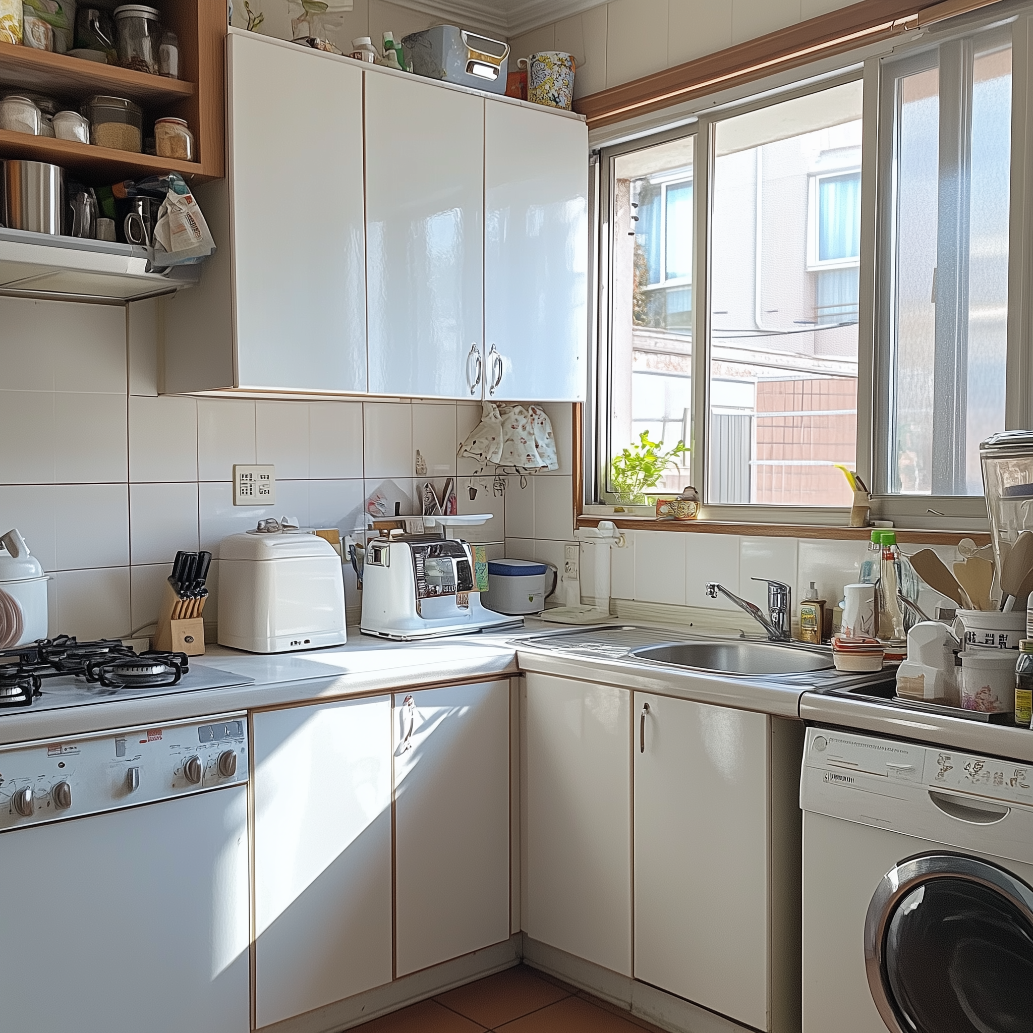 전형적인 한국의 아파트 주방