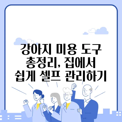 강아지 미용 도구 총정리, 집에서 쉽게 셀프 관리하기