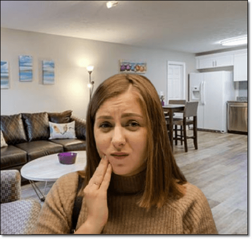 월경성 치은염이 있는 여성