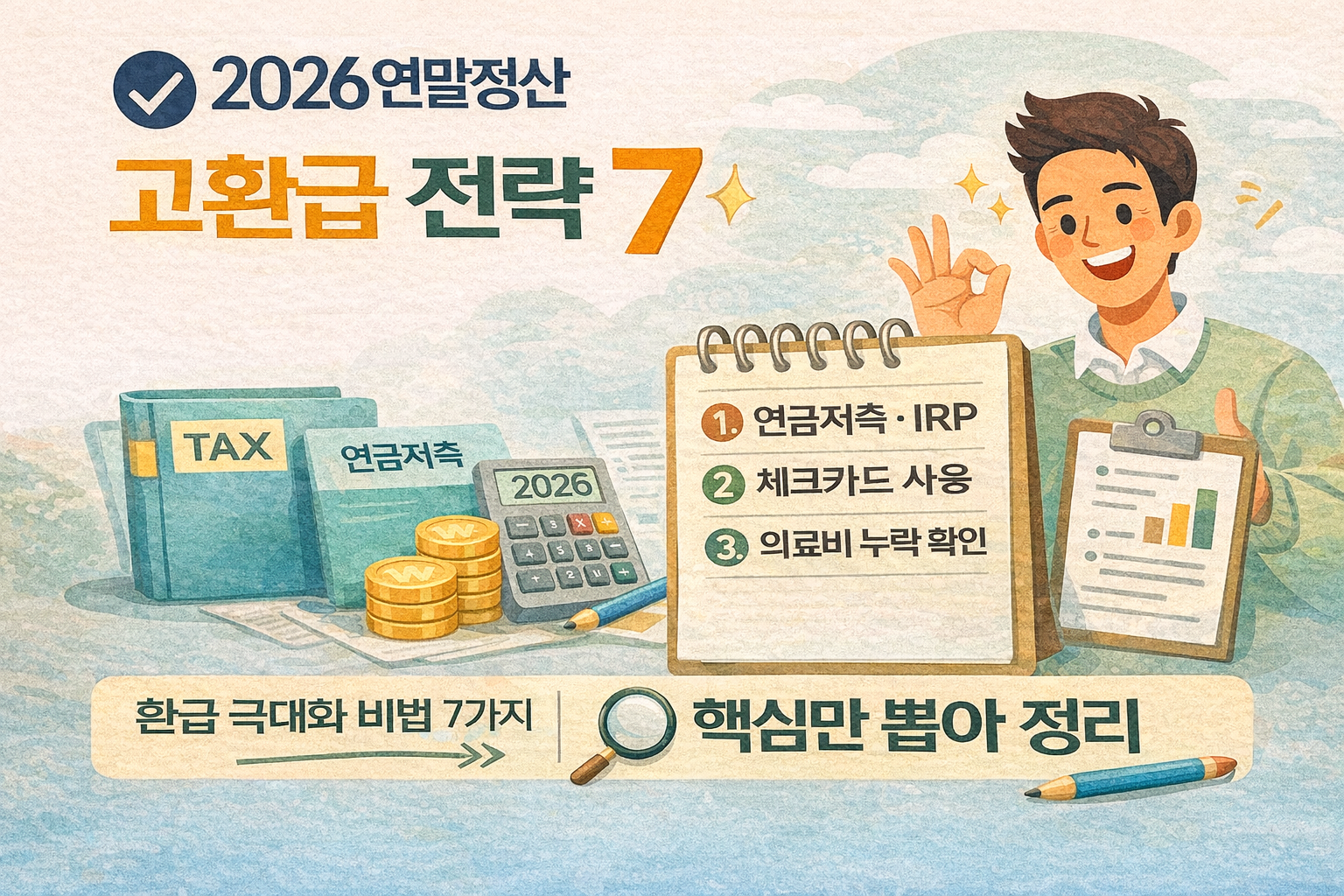 2026 연말정산 고환급 전략 TOP 7
