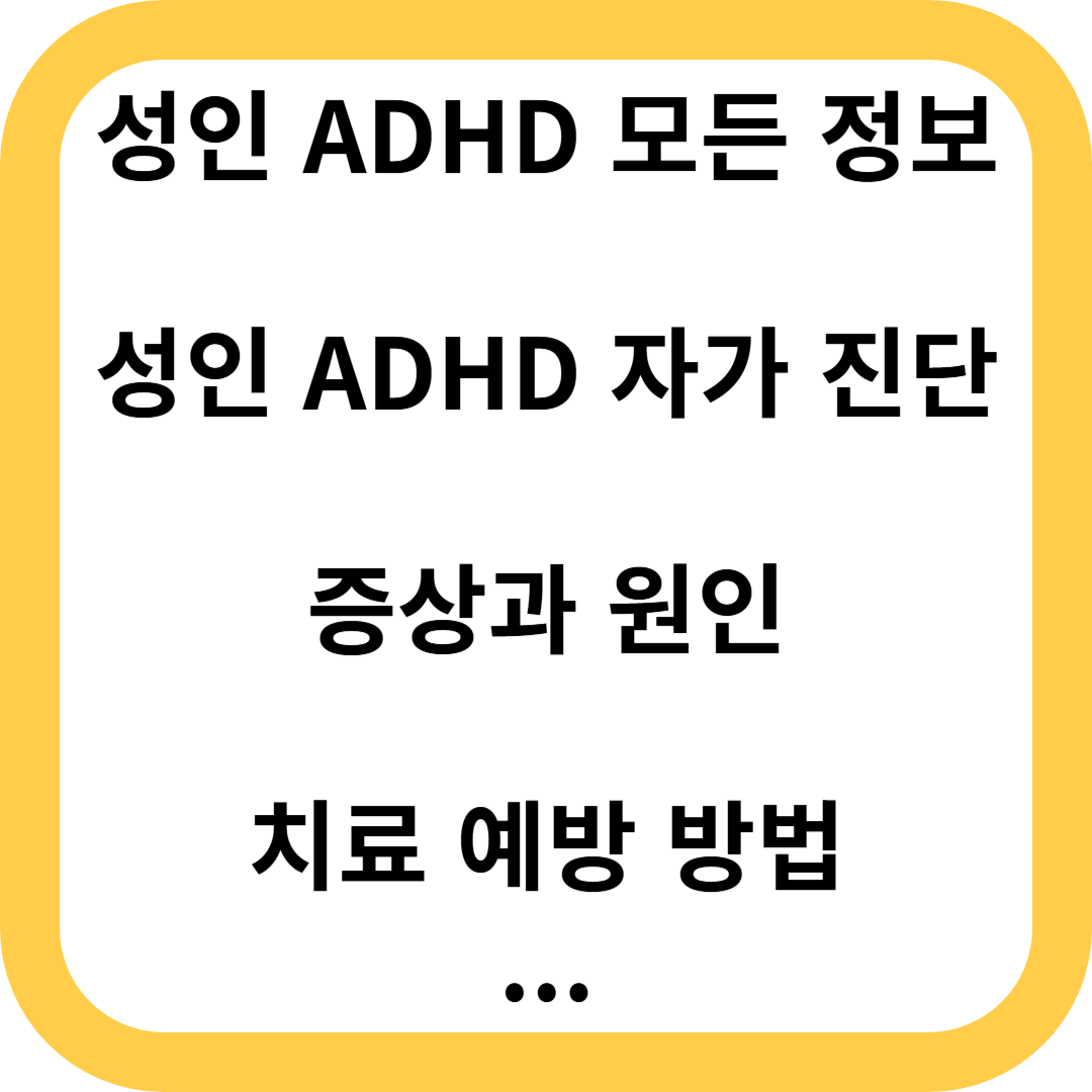 성인ADHD