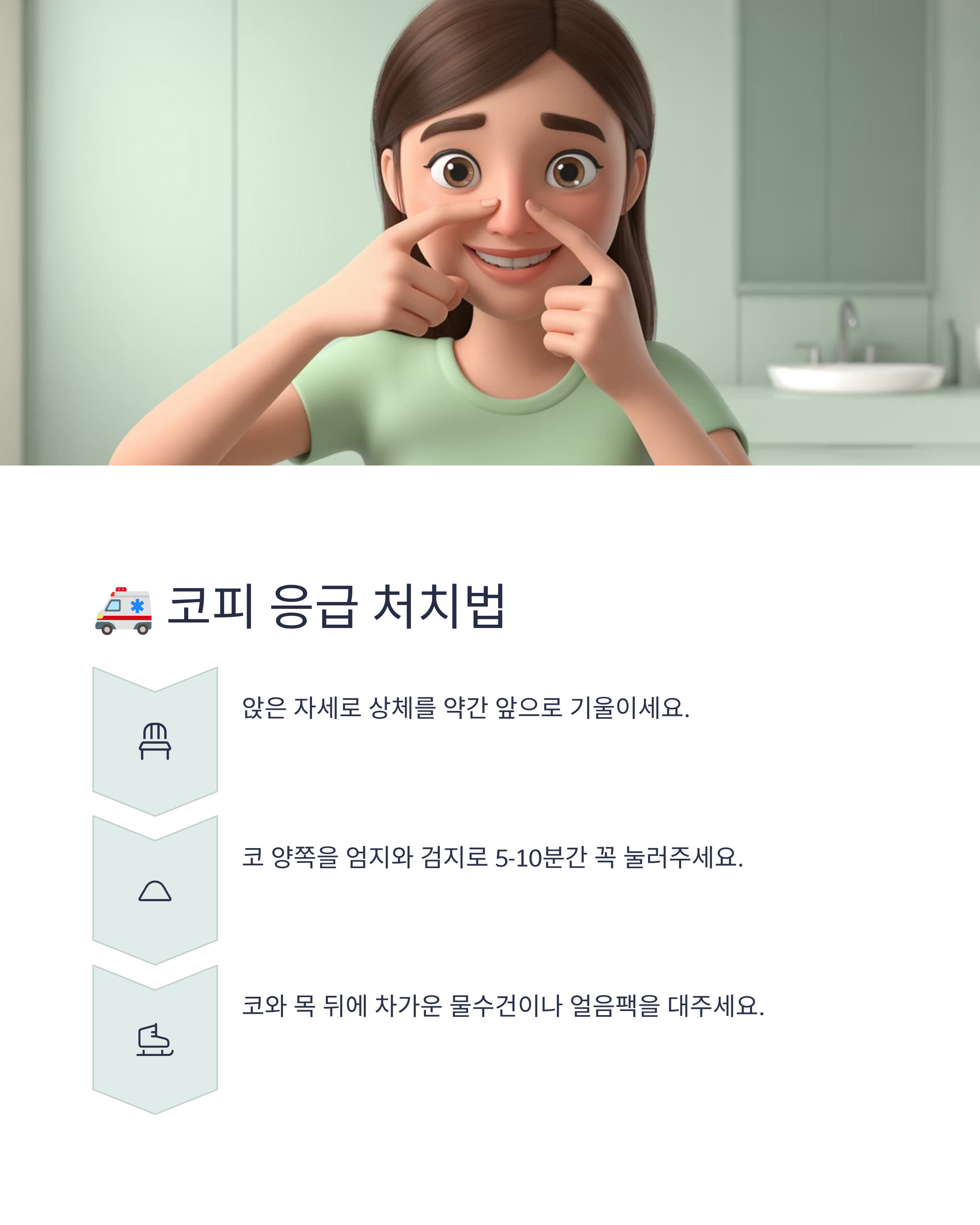 코피 응급 처치법