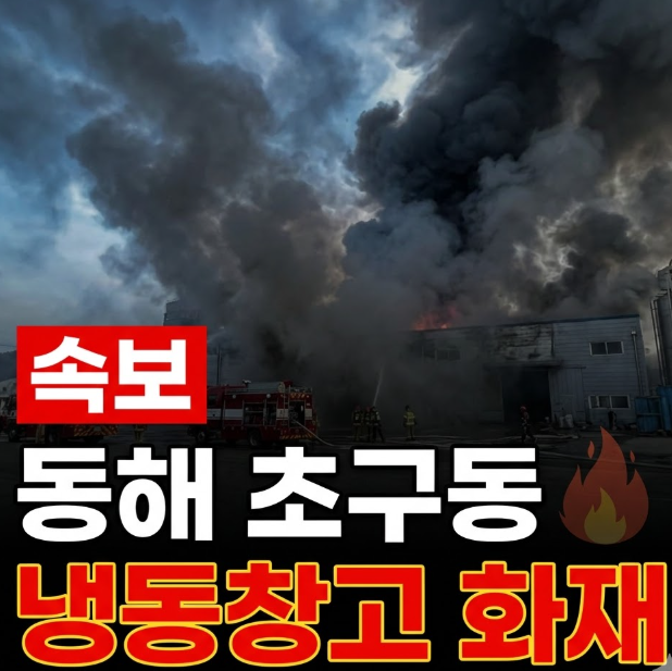 동해 초구동 냉동창고 화재 원인 및 피해현황