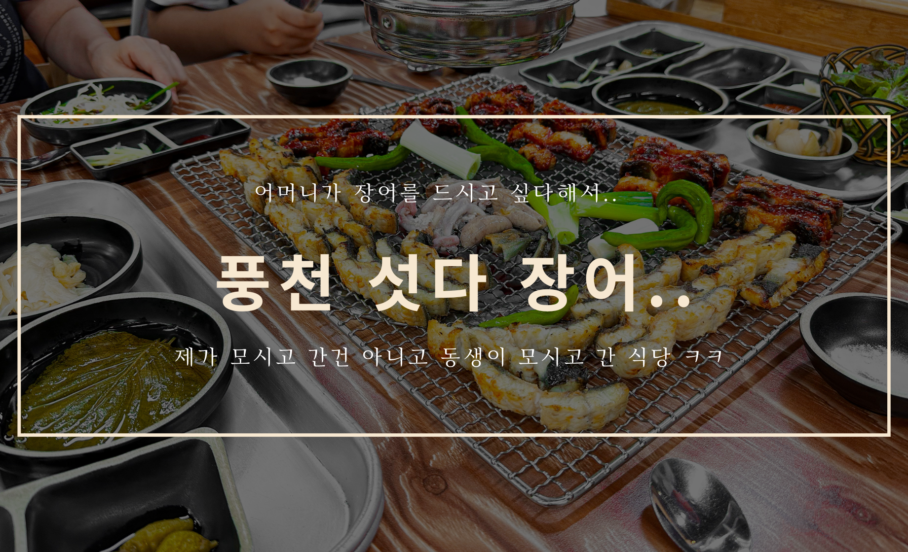 청주시 복대동 풍천 섯다 장어..후기