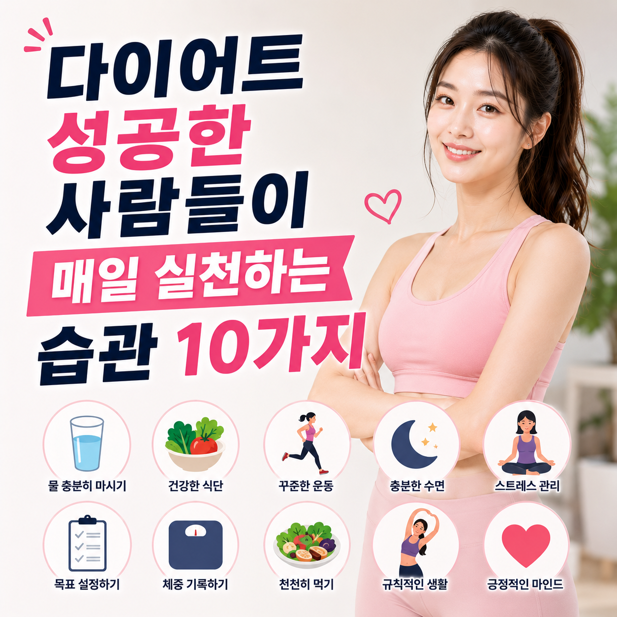 다이어트 성공한 사람들이 매일 실천하는 습관