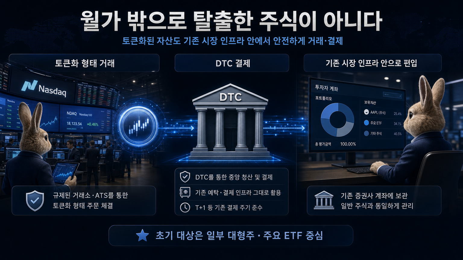 월가 밖이 아니라 월가 안으로 들어오는 토큰화 증권