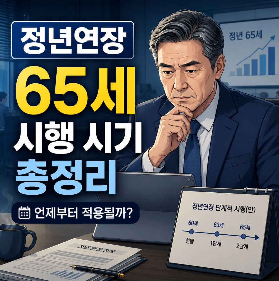 정년연장 65세 시행 시기