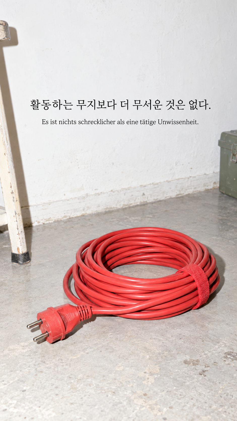 독일어 명언 10 괴테 활동하는 무지보다 더 무서운 것은 없다. — 밝은 바닥의 연결되지 않은 빨간 연장선