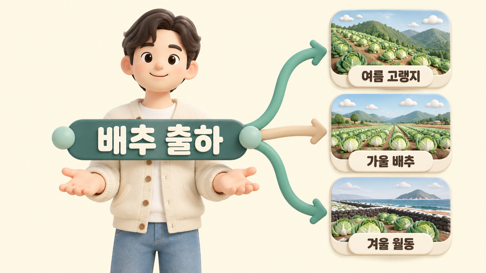 배추 출하 갈래
