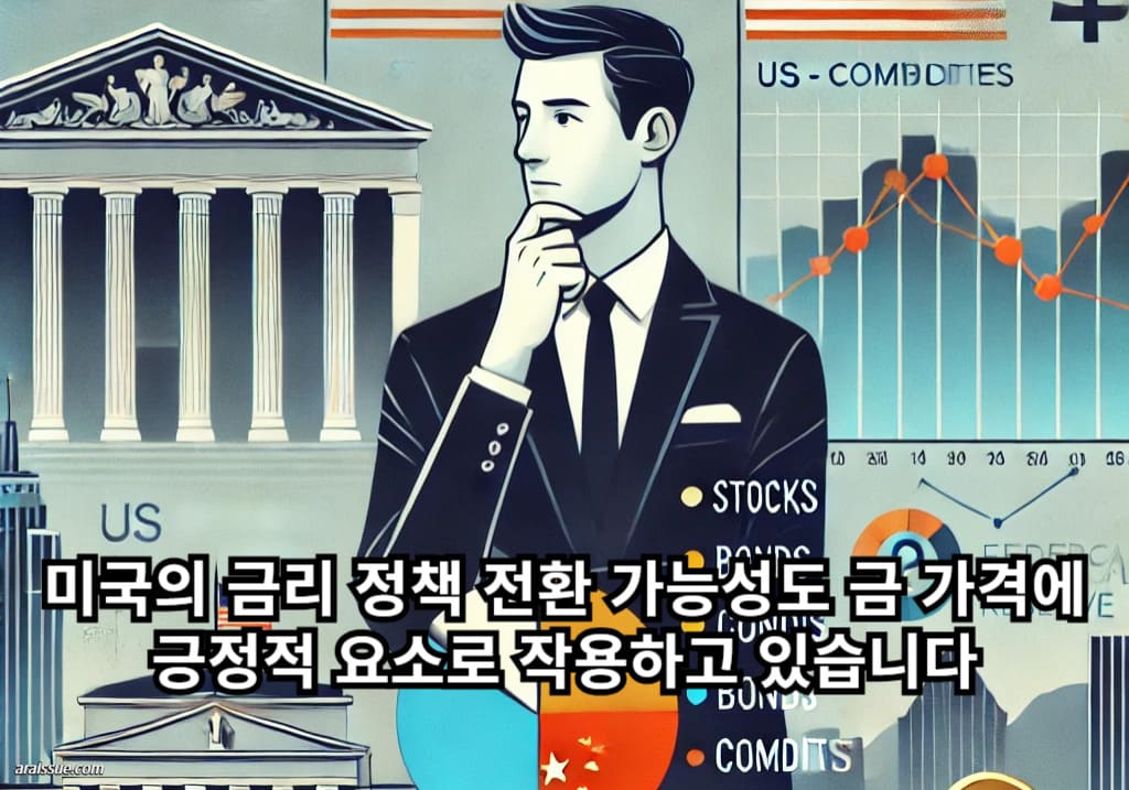 미국의 금리 정책 전환 가능성도 금 가격에 긍정적 요소로 작용하고 있습니다.