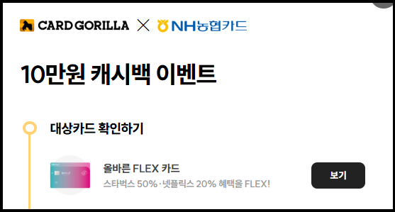 NH농협 올바른 FLEX카드 발급 방법