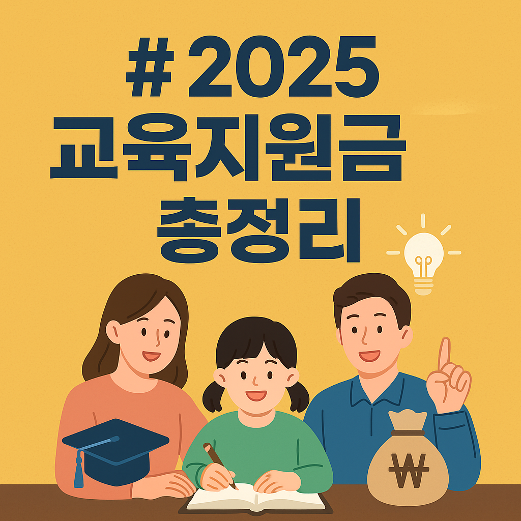 2025년 교육 지원금 총 정리