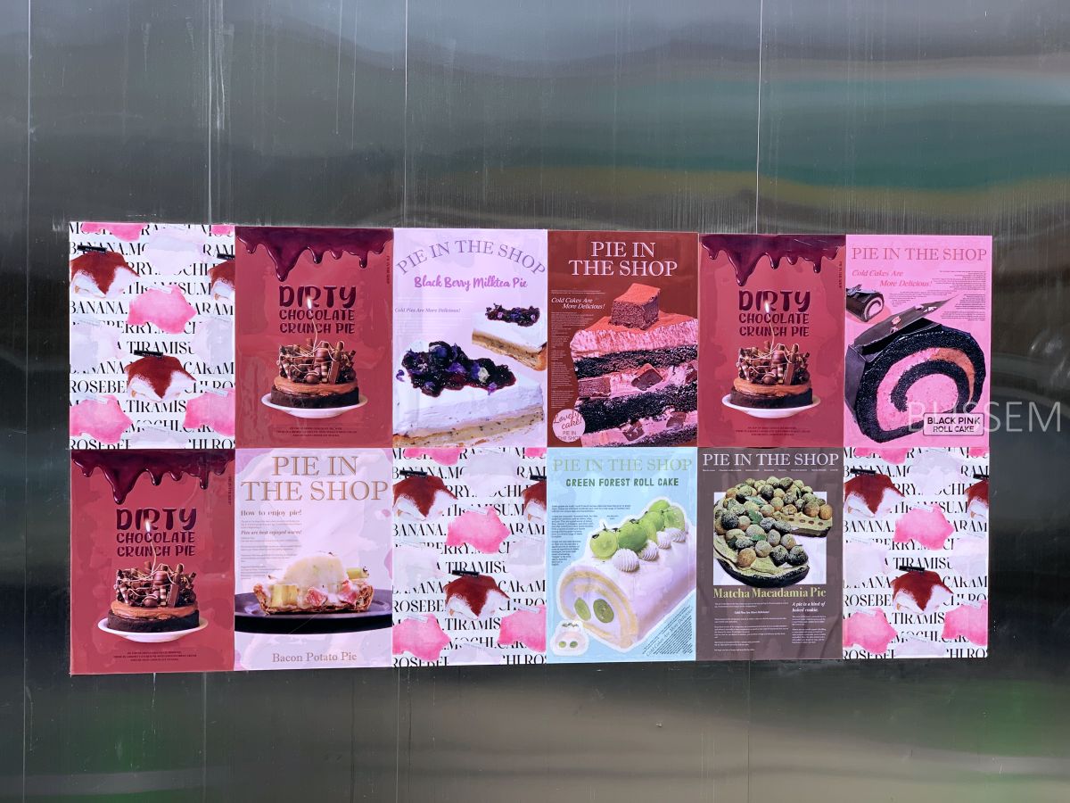 삼각지-카페-파이샵-파이가게-디저트맛집-파이인더샵-예쁜포스터-팝아트