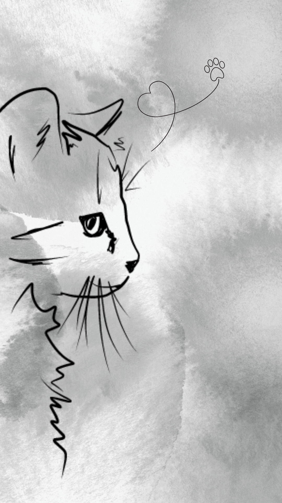 고양이 사진 그림 스마트폰 배경화면 이미지