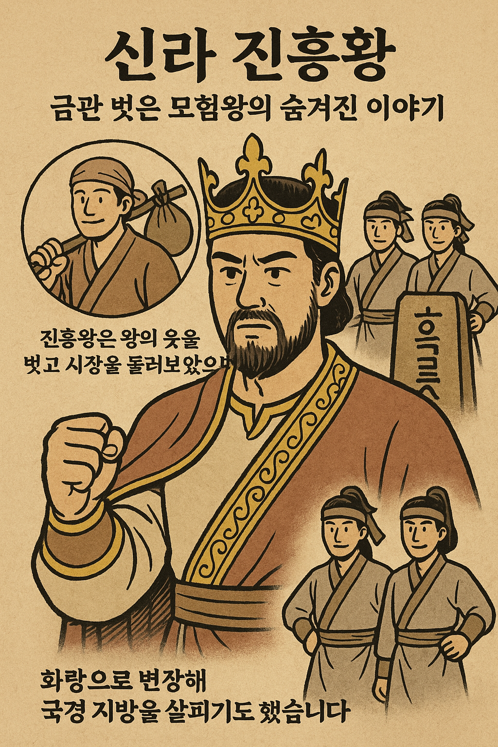 신라 진흥왕, 금관을 벗은 모험왕의 숨겨진 이야기