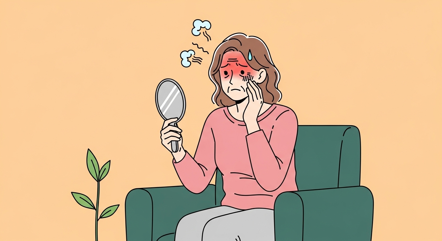 갱년기에좋은음식안면홍조