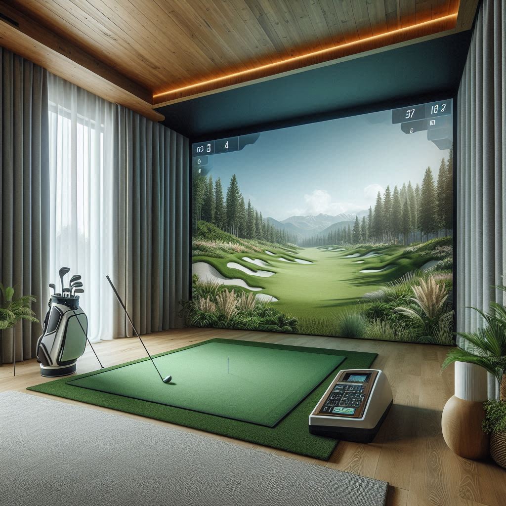 스크린골프장 배경