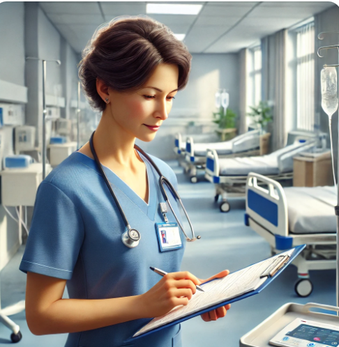 중년 신규 간호사 병원 적응 모습