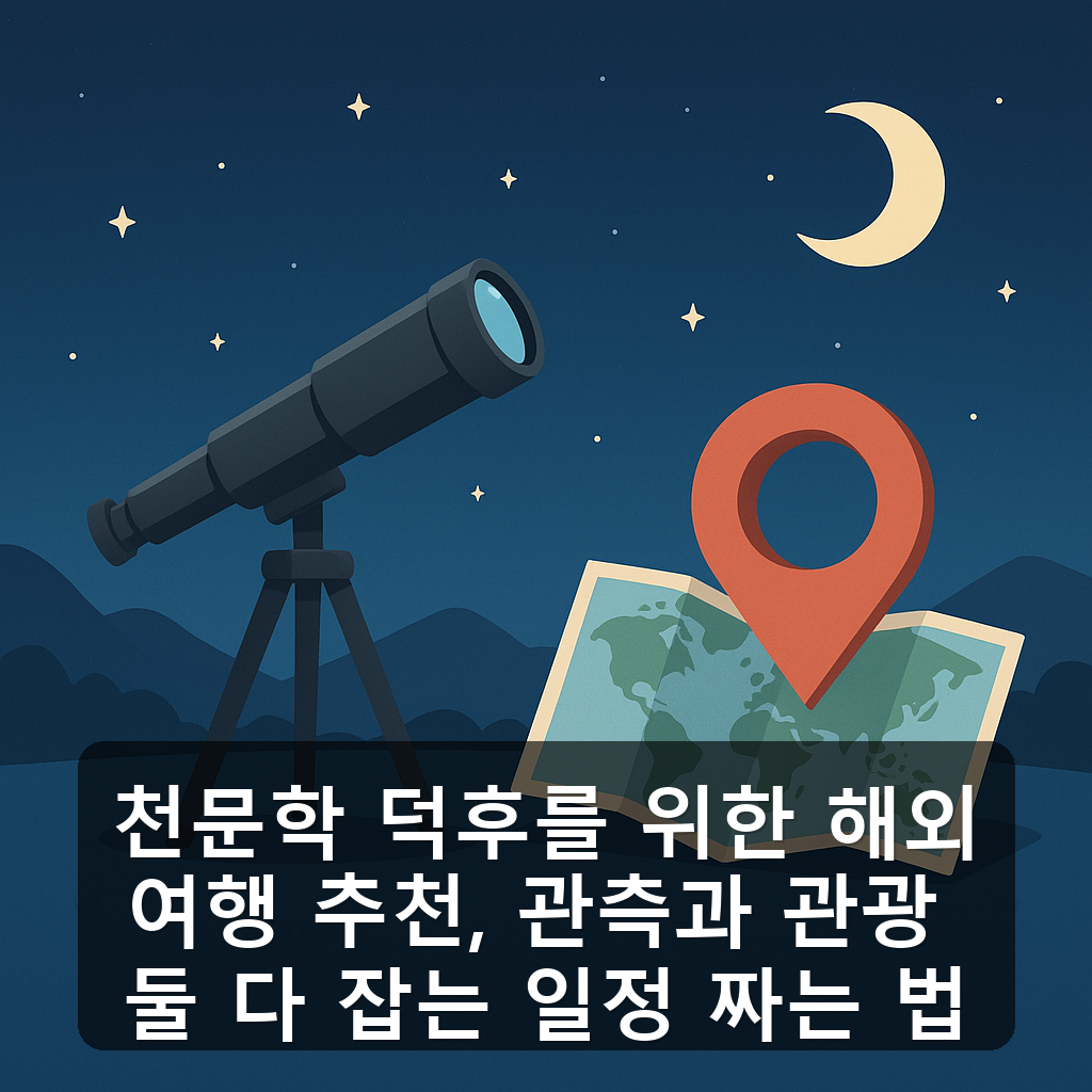 천문학 덕후를 위한 해외여행 추천, 관측과 관광 둘 다 잡는 일정 짜는 법