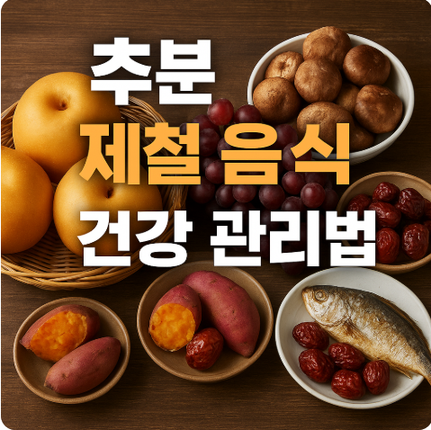 추분 제철 음식 건강 관리법