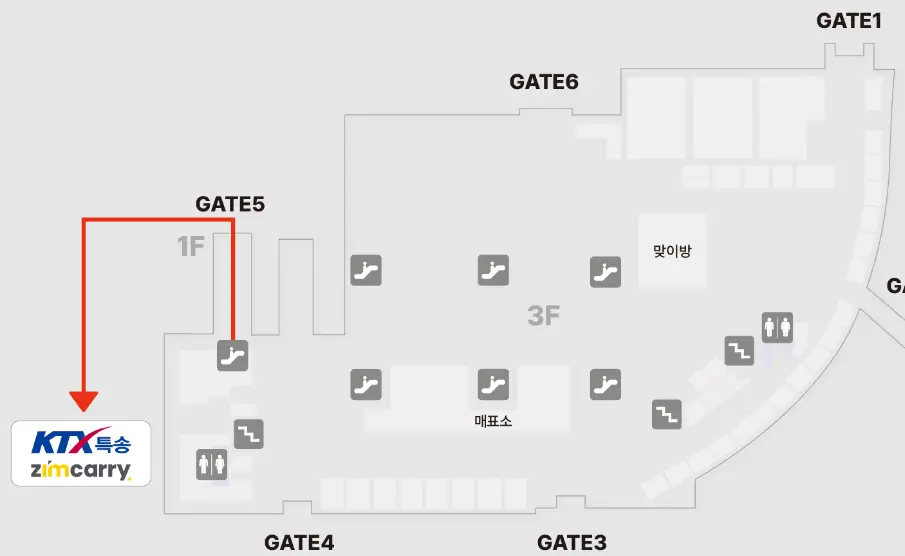동대구역의-특송영업소에-가는길을-설명하는-약도