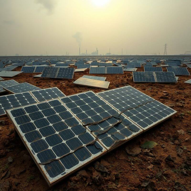 태양광 패널 오염