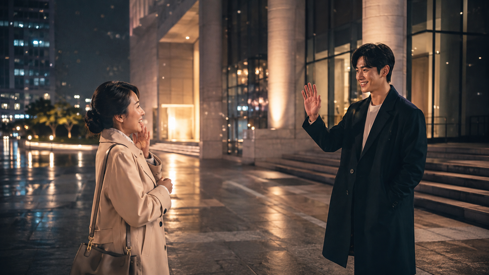유명 연예인을 우연히 만나는 꿈 해몽 장면