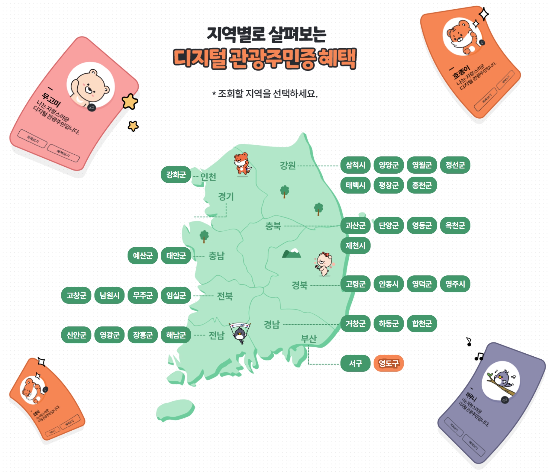 디지털/관광주민증/발급방법 /사용방법/이용지역