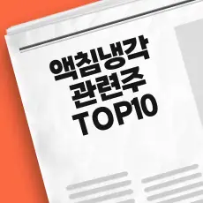액침냉각 관련주 TOP10