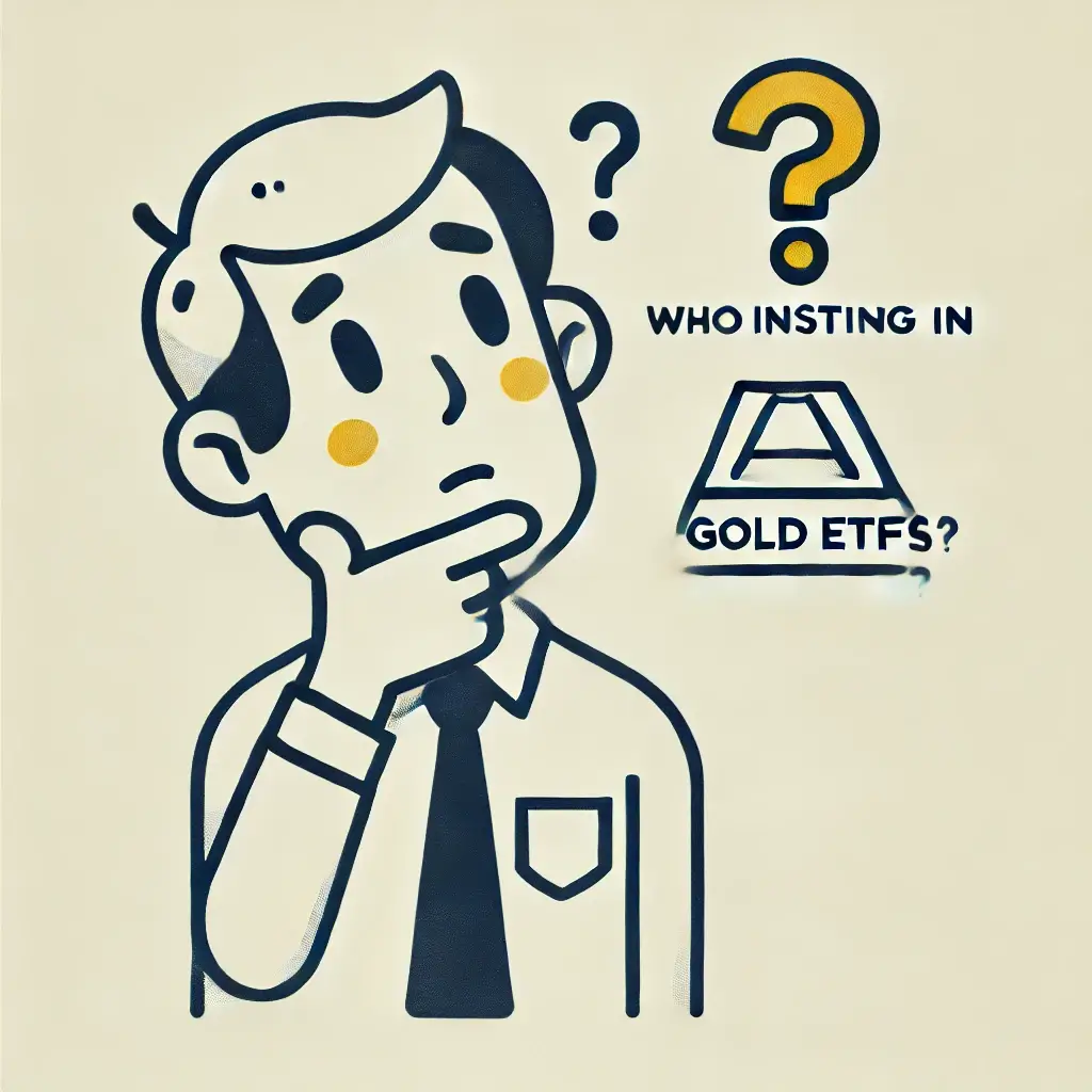 금 ETF 투자에 대해 궁금해하는 남자