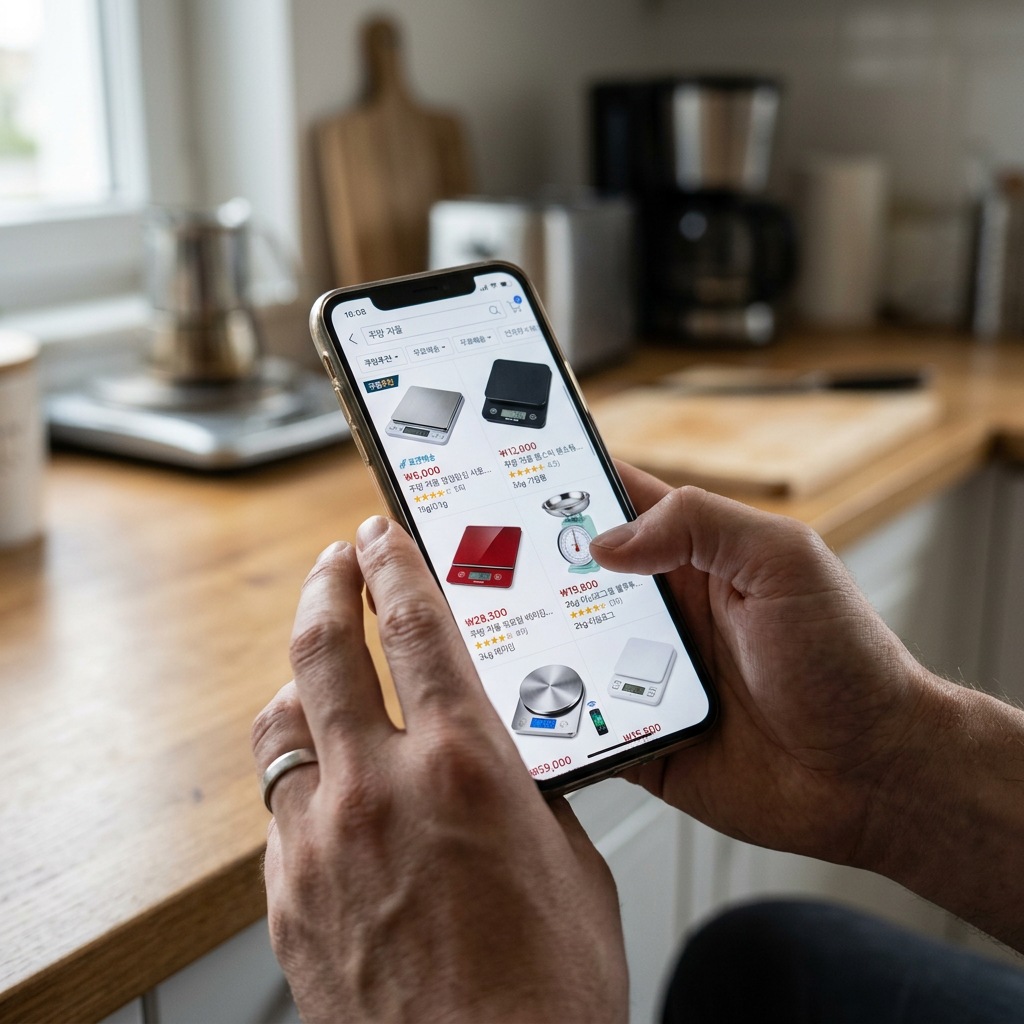 주방저울 고르는법 용량 1kg 3kg 차이