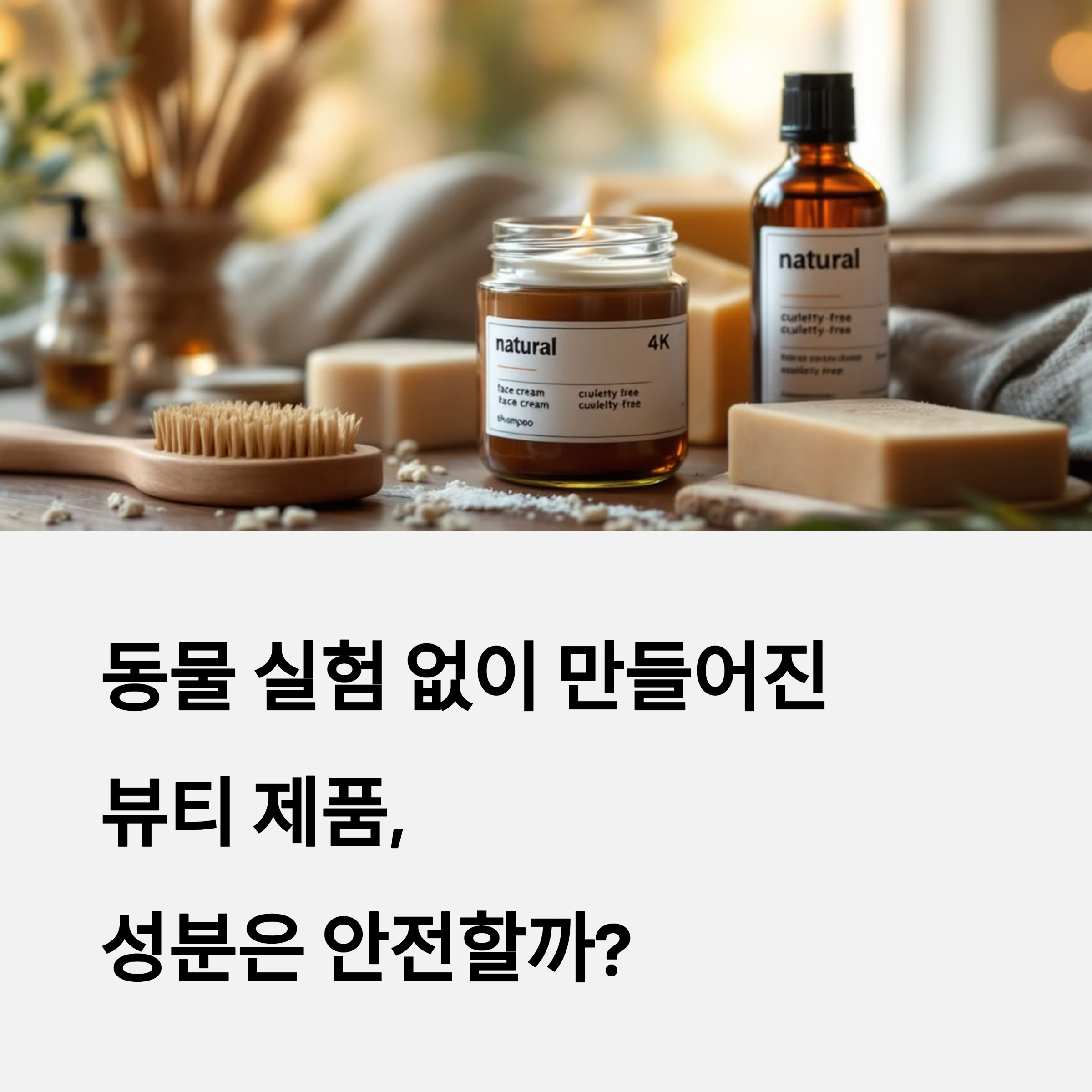 동물 실험 없이 만들어진 뷰티 제품, 성분은 안전할까?
