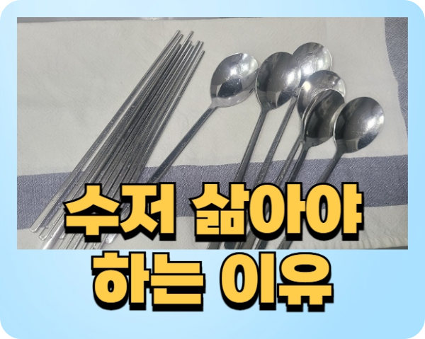 수저 삶아야 하는 이유