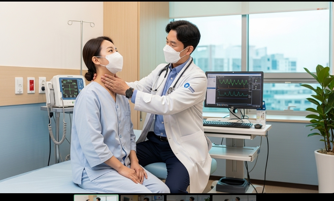 진료받고 있는 환자