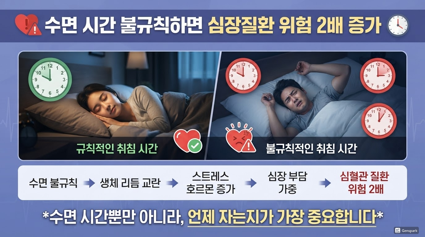 이렇게 자면 심장병 위험 2배? 수면 시간보다 중요한 '취침 시간'의 비밀