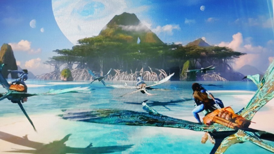 제이크 가족이 멧케이나부족을 찾아가는 모습