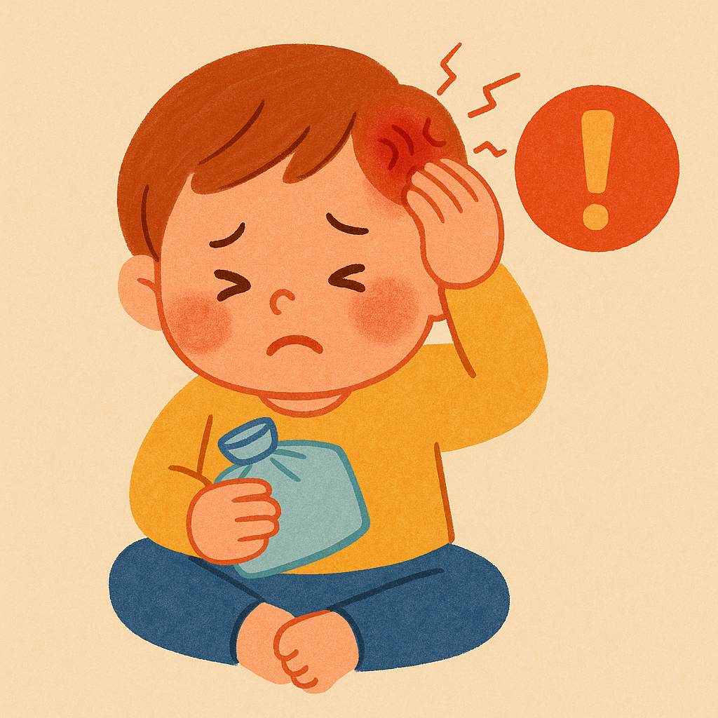 유아 머리 부상 증상과 응급 처치, 병원 진료 기준까지 부모가 꼭 알아야 할 가이드