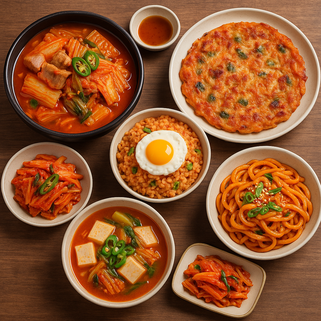 김치로 만든 우리집 밥상