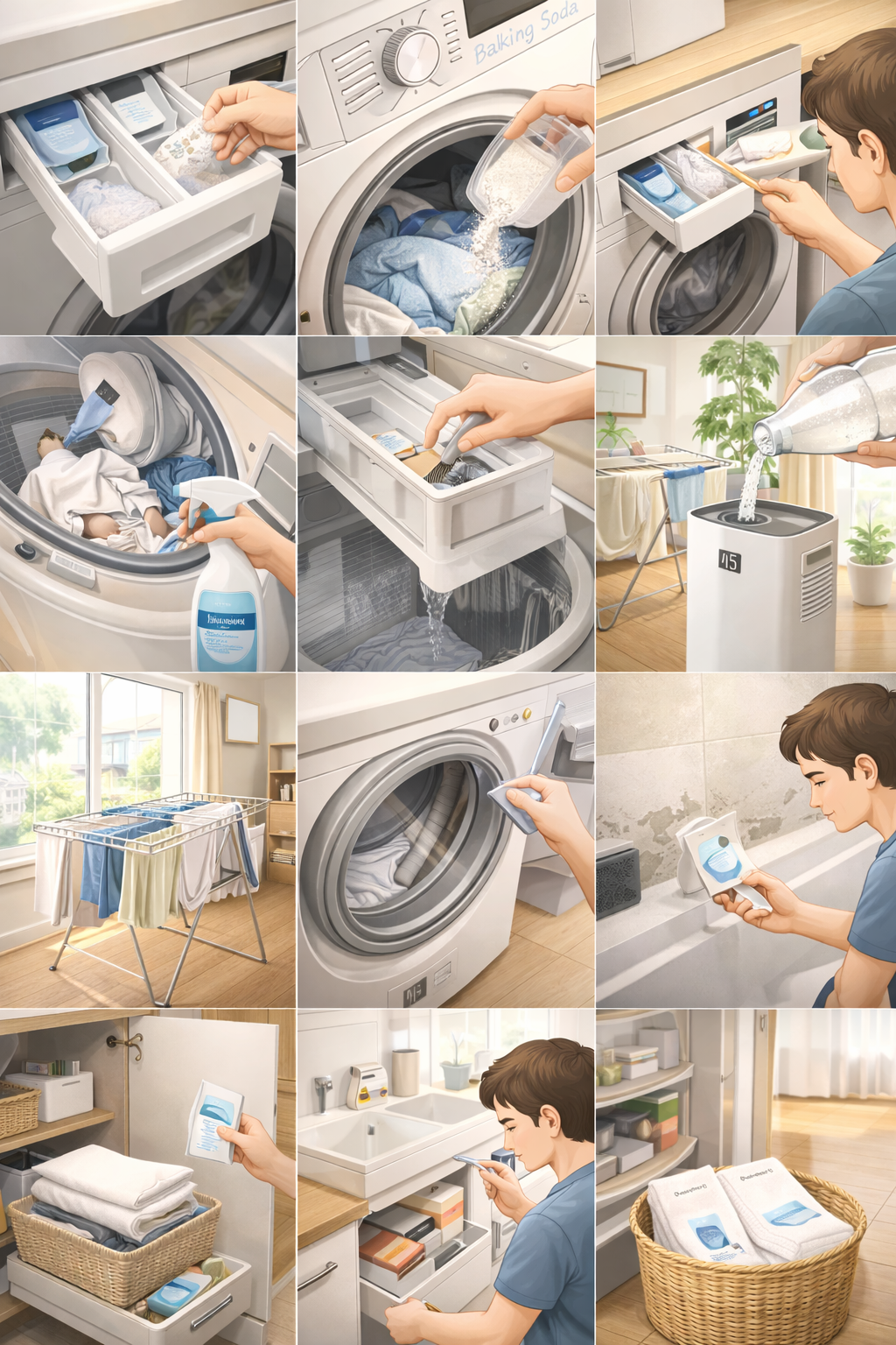 빨래 냄새 제거하는 생활 팁 관련 사진