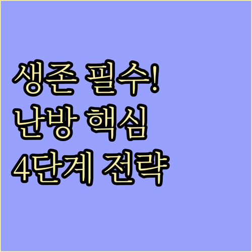 동계 캠핑 생존을 위한 난방 장비와 ..