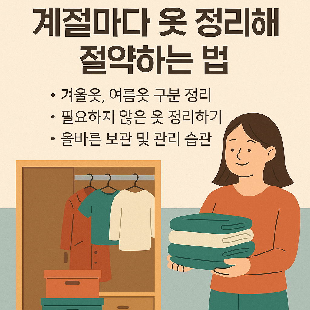 계절마다 옷 정리해 절약하는 법