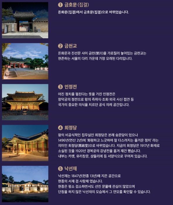 서울 고궁 야간개장