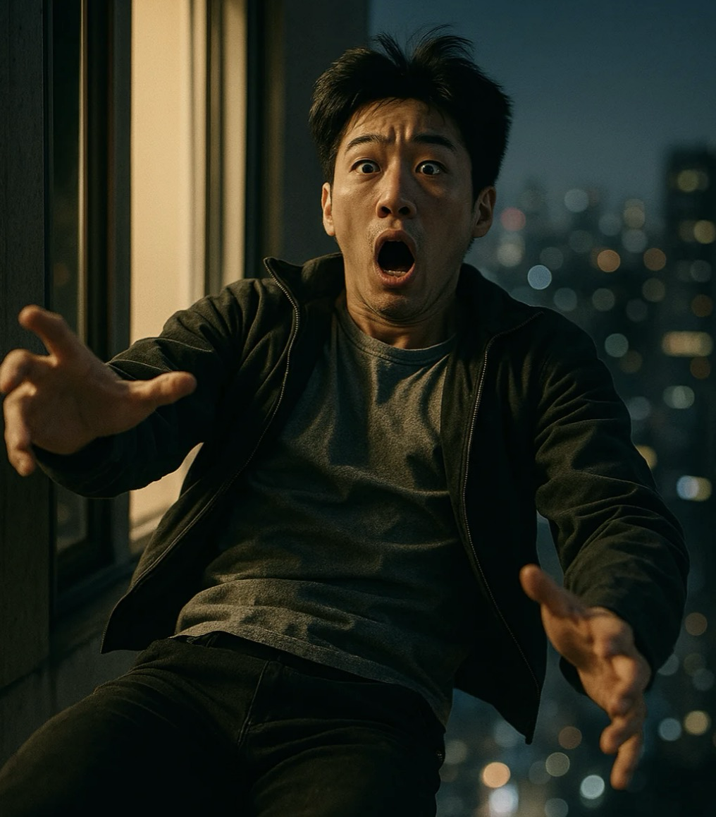 은 곳에서 떨어지는 꿈은 통제력 상실을 상징하는 대표적인 장면