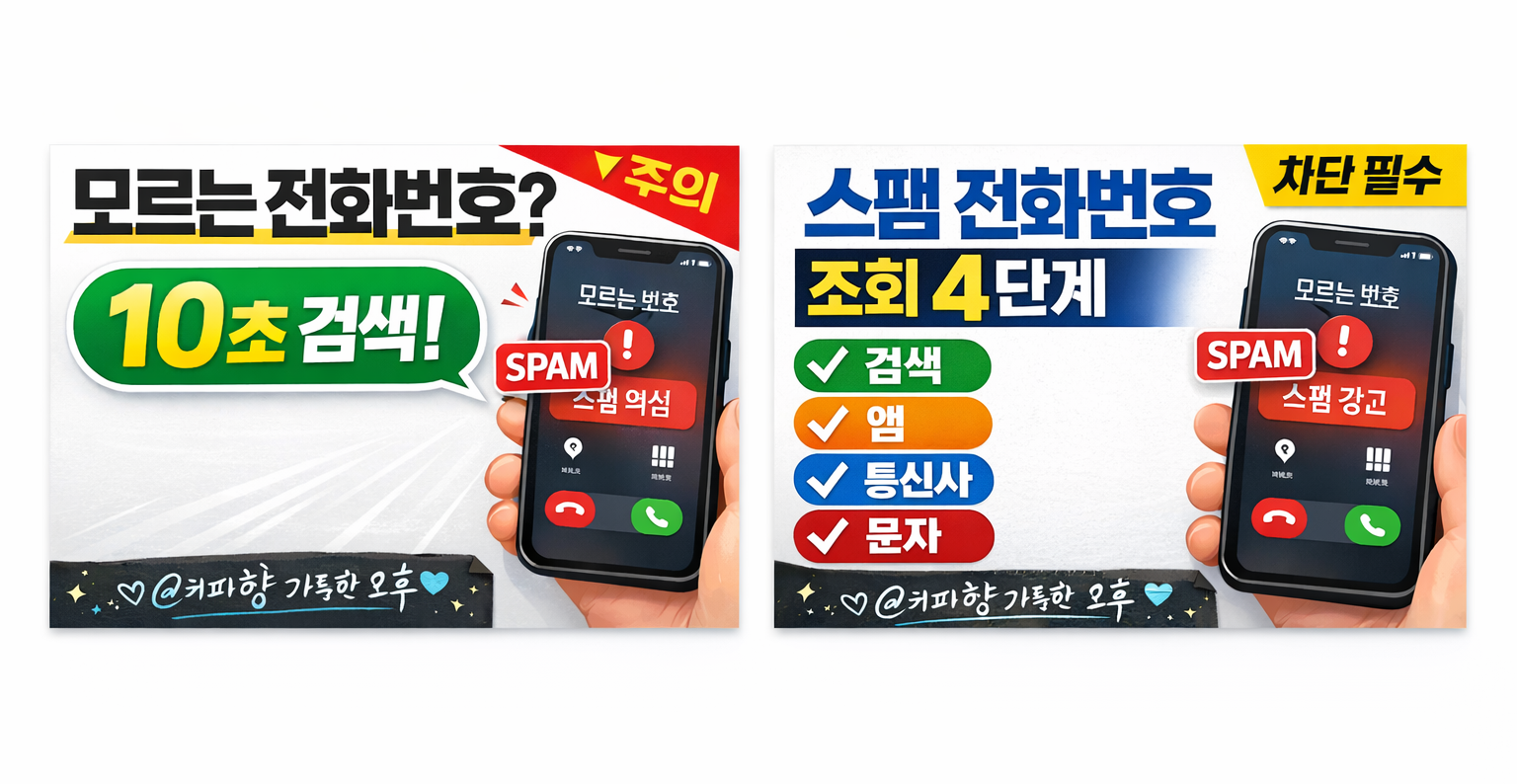 모르는 전화번호 검색 방법 (스팸 전화번호 조회부터 차단까지)