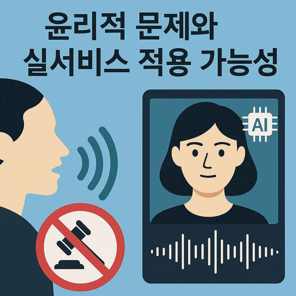 AI 음성 클로닝의 윤리적 문제와 실서비스 적용 가능성