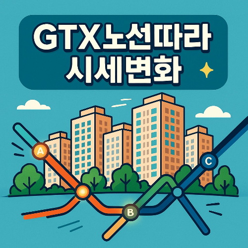 GTX노선따라 시세변화