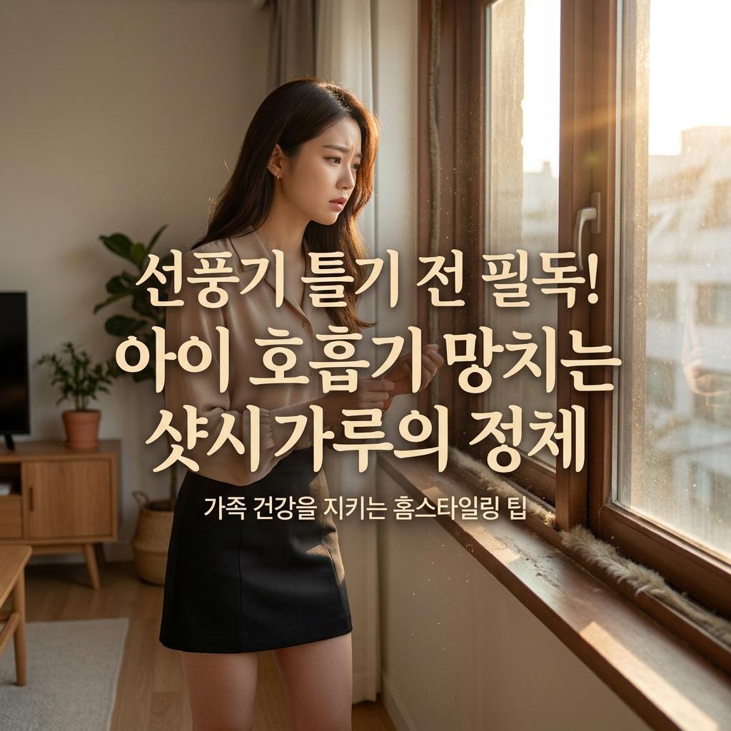 환기했다가 아이 폐가 위험? 10년 된 수원 샷시 검은 가루의 충격적 실체