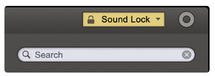 Sound Lock 메뉴