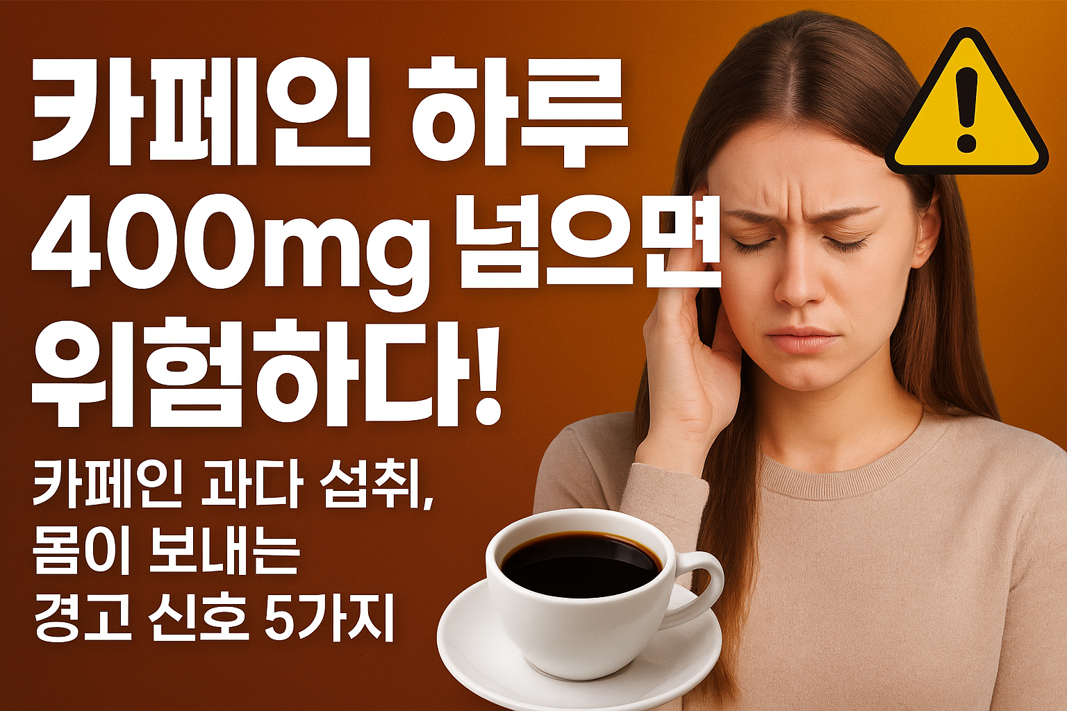 커피 중독? 카페인 과다 섭취의 충격적 결과